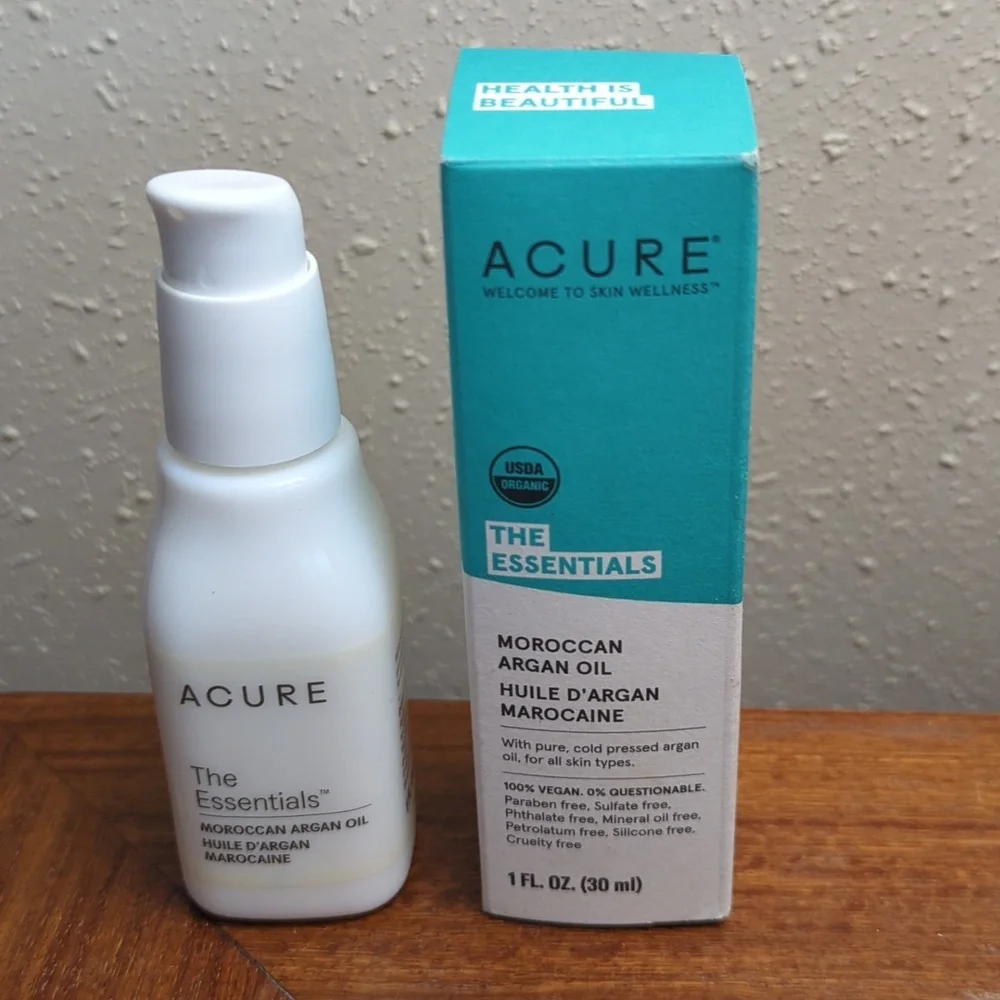 Acure USDA Organic The Essentials Moroccan Argan Oil 1 Fl. Oz. 30 ml